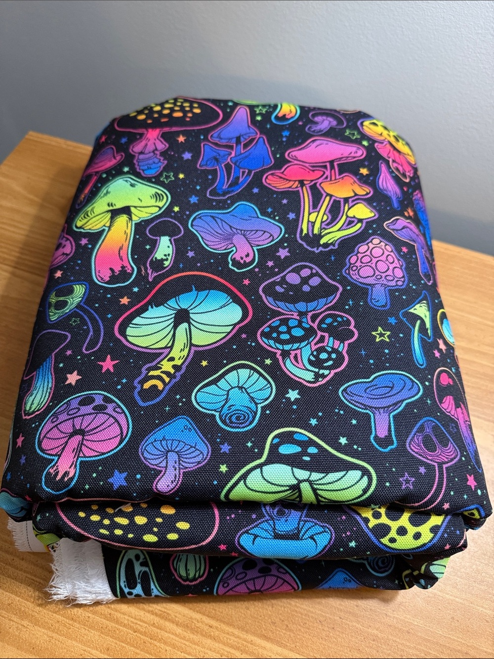 Neon Mushroom Fabric